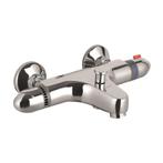 Thermostatische Badkraan Schutte Supra Chroom, Doe-het-zelf en Verbouw, Sanitair, Ophalen of Verzenden, Nieuw, Chroom, Kraan