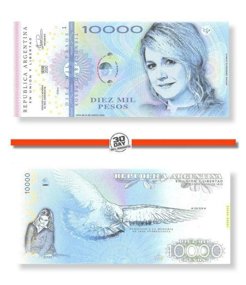 Argentina 10000 Pesos 2020 Specimen Maxima Zorreguieta, Postzegels en Munten, Bankbiljetten | Amerika, Zuid-Amerika, Los biljet