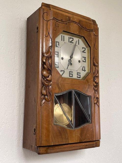 Veritable Carrilon Westminster - Brons, Glas, Hout,, Antiek en Kunst, Antiek | Klokken