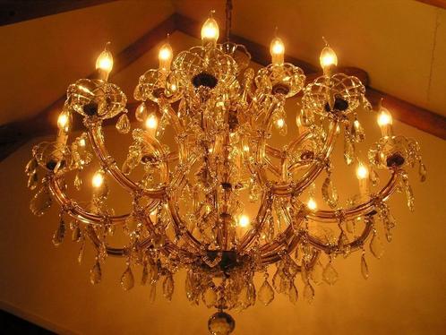 frans/italiaans/kristal/pegels/antiek/kroonluchter/bolkroon, Huis en Inrichting, Lampen | Kroonluchters, Zo goed als nieuw, Ophalen