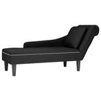 vidaXL Chaise longue met kussen en rechterarmleuning fluweel, Huis en Inrichting, Banken | Sofa's en Chaises Longues, Verzenden