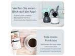 Alecto SMARTBABY10 - Wifi babyfoon met camera, wit/grijs, Verzenden, Zo goed als nieuw