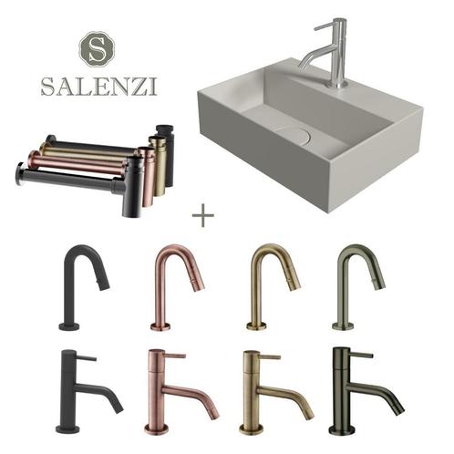 Salenzi Fonteinset Spy 40x30 cm Mat Grijs (Keuze uit 8, Doe-het-zelf en Verbouw, Sanitair, Overige typen, Nieuw, Chroom, Ophalen of Verzenden