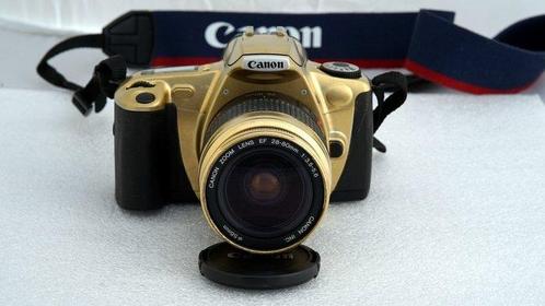 Canon EOS 300 Gold dipinto + EF Lens 28-80 Gold dipinto, Audio, Tv en Foto, Fotocamera's Analoog