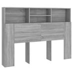 Hoofdbordkast 140cm Grijs Eiken - Retourdeal! 42% Korting, Huis en Inrichting, Slaapkamer | Bedden, Nieuw, Grijs, Hout, 140 cm