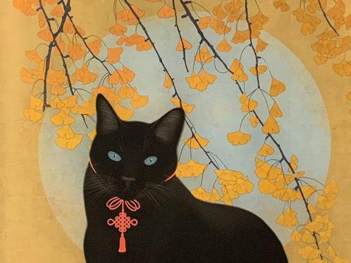 Blue moon - NO RESERVE - Ana Maia - Zweden (Zonder, Antiek en Kunst, Antiek | Overige Antiek
