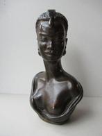 DUFOUR - Buste, Art Deco buste van een Afrikaanse vrouw - 28, Antiek en Kunst