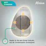 2dekans | Mirlux Badkamerspiegel met LED Verlichting –, Huis en Inrichting, Woonaccessoires | Spiegels, Ophalen of Verzenden, Zo goed als nieuw