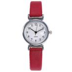 Fako® - Horloge - Ø 26mm - Zilverkleurig - Rood, Verzenden, Nieuw