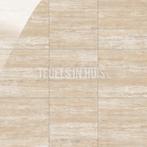 Vloertegel / wandtegel travertin beige gepolijst 120x120, Doe-het-zelf en Verbouw, Keramiek, Nieuw, Ophalen of Verzenden, 10 m² of meer