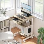 TRUUSK Rolbureau Met Lade En Planken - Compact Design - 4 Wi, Huis en Inrichting, Verzenden, Nieuw
