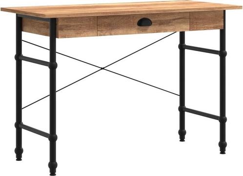 Bureau Eiken 110cm | Retourdeal | Lade | 57% Korting!, Huis en Inrichting, Bureaus, Nieuw, Bureau, Ophalen of Verzenden