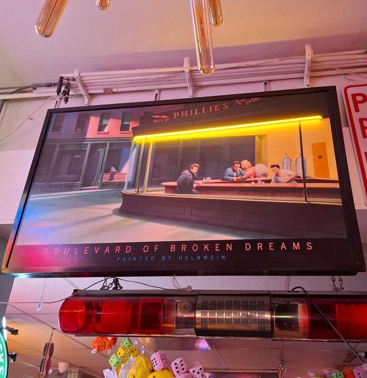 Boulevard of Broken Dreams Print met Neon - 120 x 75cm, Verzamelen, Film en Tv, Ophalen