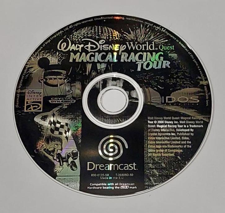 Walt Disney magical racing tour losse disc (Dreamcast, Spelcomputers en Games, Games | Overige, Zo goed als nieuw, Ophalen of Verzenden