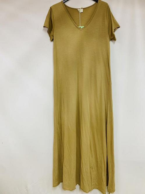 Katoenen maxi jurk met slipt - Franse mode vintage jurk -, Kleding | Dames, Jurken