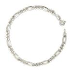 Handmade - Armband - 2.4 g - 18 karaat Witgoud - Figaro, Nieuw