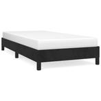 Bed 80x200 Zwart Fluweel - Retourdeal - Stijlvol Slapen!, Eenpersoons, Zwart, Nieuw, Ophalen of Verzenden