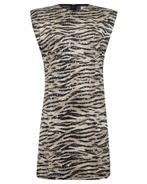 -30% CoCouture  CoCouture Jurk 36453 tigercc  maat L, Kleding | Dames, Jurken, Verzenden, Nieuw, Bruin