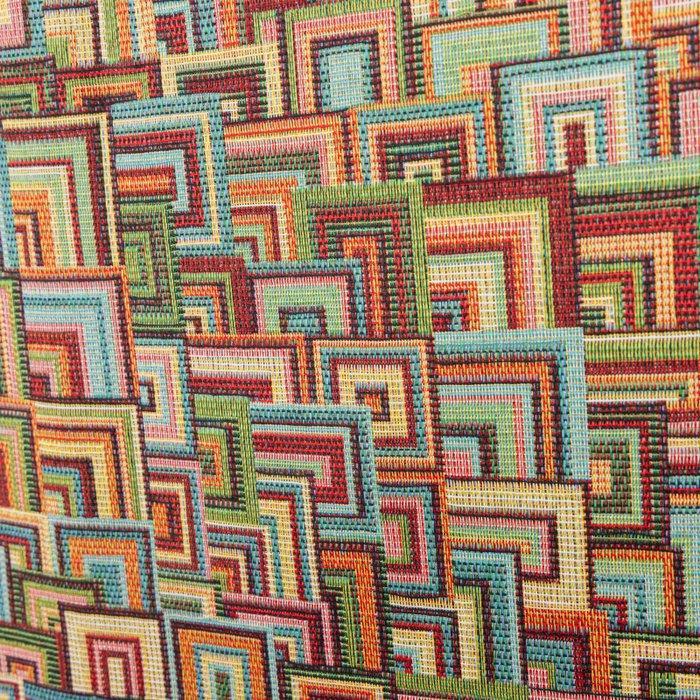 Gobelin stoffen geometrisch multicolor – hedendaags, Antiek en Kunst, Antiek | Kleden en Textiel