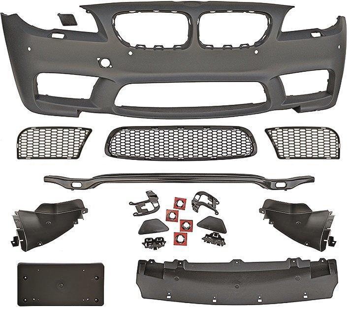 EVO M5 Look Voorbumper + PDC BMW 5 Serie F10 F11 B4838, Auto-onderdelen, Carrosserie en Plaatwerk, Nieuw, BMW, Voor, Bumper