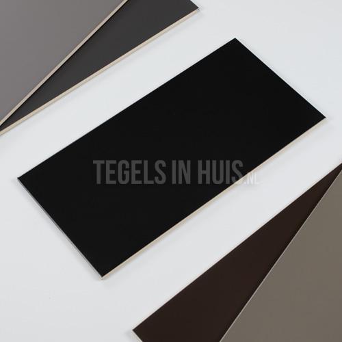 Wandtegel 20x40 mat zwart waamb732 wandtegel tegeloutlet, Doe-het-zelf en Verbouw, Tegels, Wandtegels, Nieuw, 10 m² of meer, Ophalen