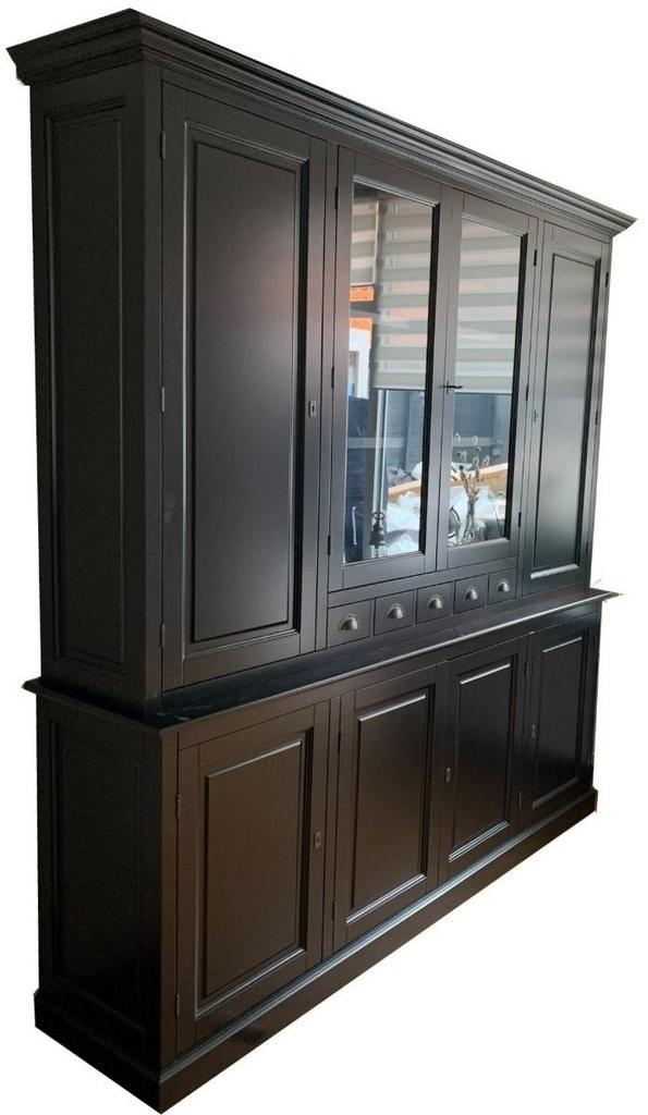 Buffetkast zwart Weesp 220cm, Huis en Inrichting, Kasten | Buffetkasten, Ophalen of Verzenden
