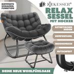 KESSER® Schommelstoel met voetensteun voor binnen en buiten,, Verzenden, Nieuw