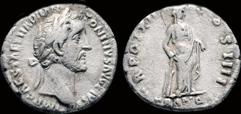 138-161ad Roman Antoninus Pius Ar denarius Tranquilitas s..., Postzegels en Munten, Munten | Europa | Niet-Euromunten, Verzenden