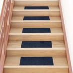 vidaXL Trapmatten zelfklevend 15 stuks 60x25 cm marineblauw, Doe-het-zelf en Verbouw, Ladders en Trappen, Verzenden, Nieuw