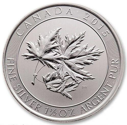 Canadian Multi Maple Leaf 1.5 oz 2015, Postzegels en Munten, Munten | Amerika, Noord-Amerika, Losse munt, Zilver, Verzenden