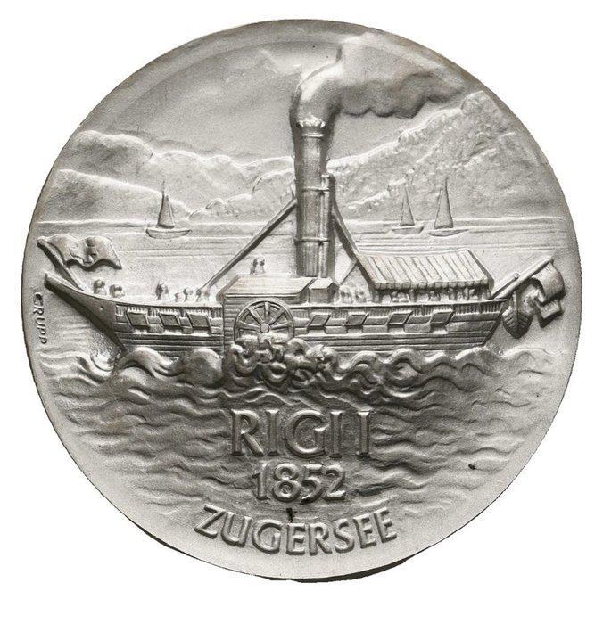 Wereld. Medal Schweiz Silbermedaille o.J. (v. Grupp), Postzegels en Munten, Munten | Europa | Niet-Euromunten