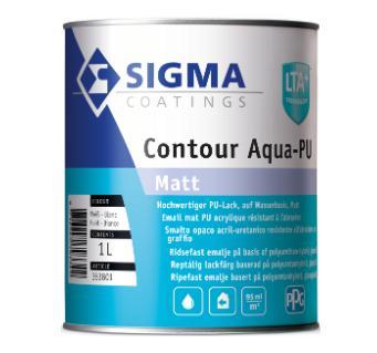 Sigma Contour Aqua Matt / Sigma Watergedragen Houtlak Matt, Doe-het-zelf en Verbouw, Verf, Beits en Lak, Lak, Grijs, Nieuw, Minder dan 5 liter