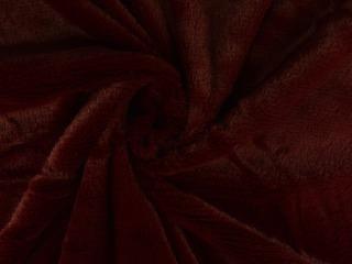 Kortharig bont stof – Bordeaux rood, Hobby en Vrije tijd, Stoffen en Lappen, 120 cm of meer, 200 cm of meer, Rood, Nieuw, Polyester