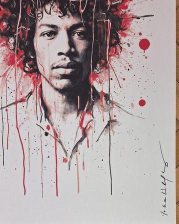 Jimi Hendrix - Series  Tokyo Pop Icons  by Emma Wildfang - beschikbaar voor biedingen
