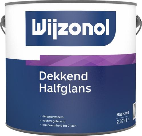 Wijzonol Dekkend Halfglans 2,5 liter, Doe-het-zelf en Verbouw, Verf, Beits en Lak, Nieuw, Ophalen of Verzenden