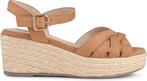 POSH by Poelman TULSI Dames Espadrilles - 37 - Cognac, Verzenden, Nieuw