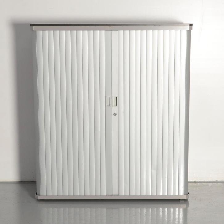 Gispen Octa roldeurkast, aluminium, 136 x 120 cm, incl. 3, Huis en Inrichting, Kasten | Roldeurkasten en Archiefkasten, Ophalen of Verzenden