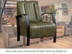 Leren fauteuil Glamour - Granada Moss (olijf/groen), Huis en Inrichting, Fauteuils, Nieuw, Ophalen of Verzenden, 50 tot 75 cm