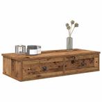 vidaXL Wandschap met lades 80x31x17 cm bewerkt hout oud, Huis en Inrichting, Woonaccessoires | Wandplanken en Boekenplanken, Verzenden