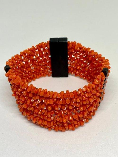 Koraal - Zilver - Armband - Koraalarmband, Verzamelen, Mineralen en Fossielen