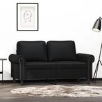 vidaXL Tweezitsbank 120 cm kunstleer zwart, Verzenden, 150 tot 200 cm, Leer, Nieuw