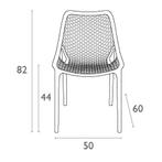 (MDK-105548) Siesta Air designstoel zwart, Huis en Inrichting, Stoelen, Ophalen of Verzenden, Nieuw, Zwart