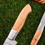 Keukenmes - Chefs knife - Olijfhout en D2-staal - Noord, Antiek en Kunst