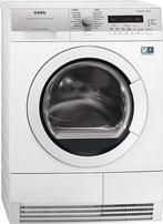 Aeg T77687nih Warmtepompdroger 8kg, Ophalen of Verzenden, Zo goed als nieuw, Voorlader, 85 tot 90 cm