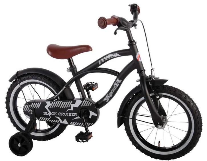 Yipeeh Black Cruiser 14 inch jongensfiets (Volare, Merken), Fietsen en Brommers, Fietsen | Kinderfietsjes, Nieuw, Ophalen of Verzenden