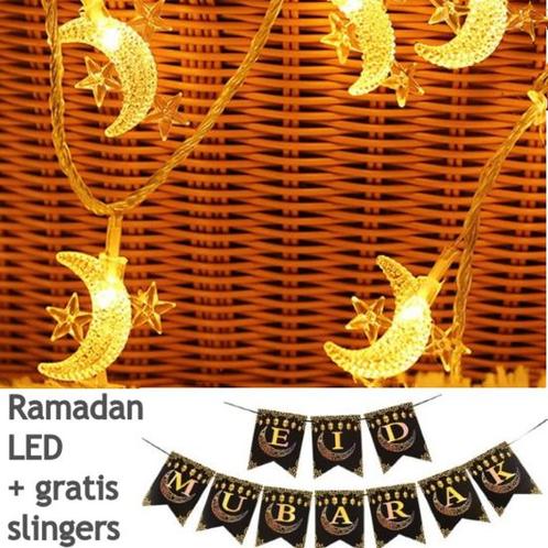 Maan Ster  LED - Mubarak - Ramadan - Eid Mubarak - Suiker..., Tuin en Terras, Overige Tuin en Terras, Verzenden