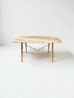 Salontafel - Marmer, Messing, Nieuw