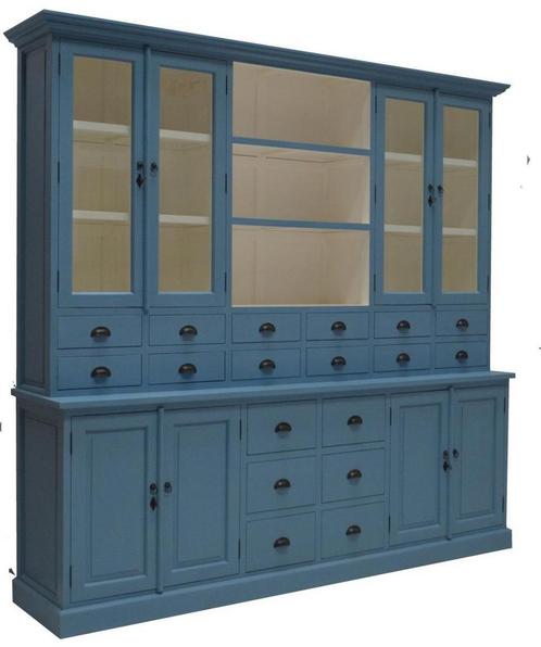 Buffetkast blauw Baarn 250cm, Huis en Inrichting, Kasten | Buffetkasten, Ophalen of Verzenden