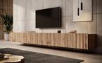 TV-Meubel  150/200/30 | cm Hangend of staand Zwart/eiken/wit, Huis en Inrichting, Kasten | Televisiemeubels, Overige materialen