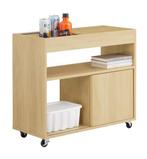 Houten Verrijdbare Dossierkast met Deuren en Bovenblad, Verzenden, Nieuw in verpakking